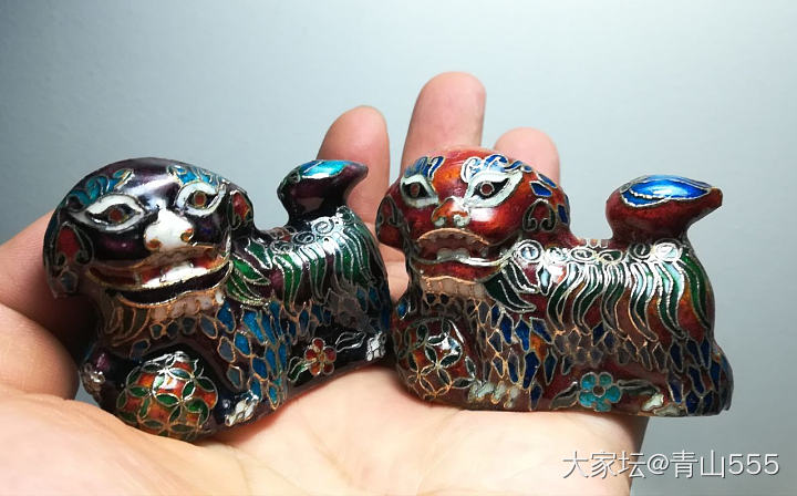 萌萌的小狮子_景泰蓝
