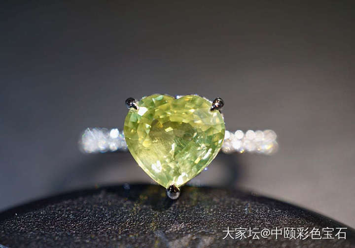 ##中颐天然未加热金绿宝石戒指##  2.73ct  AGTL证书 心形_金绿宝石名贵宝石