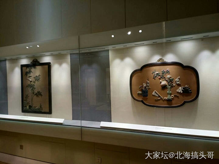 南京博物院，玉石做的画。_收藏博物馆