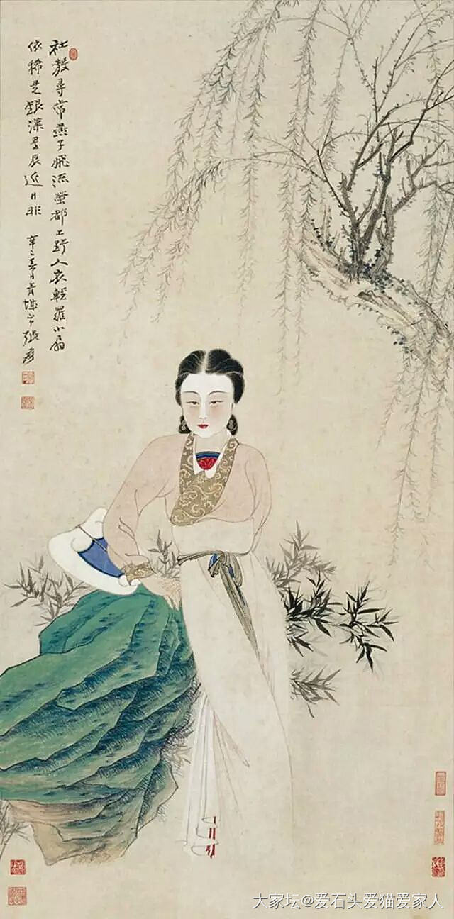 仕女图_闲聊书画