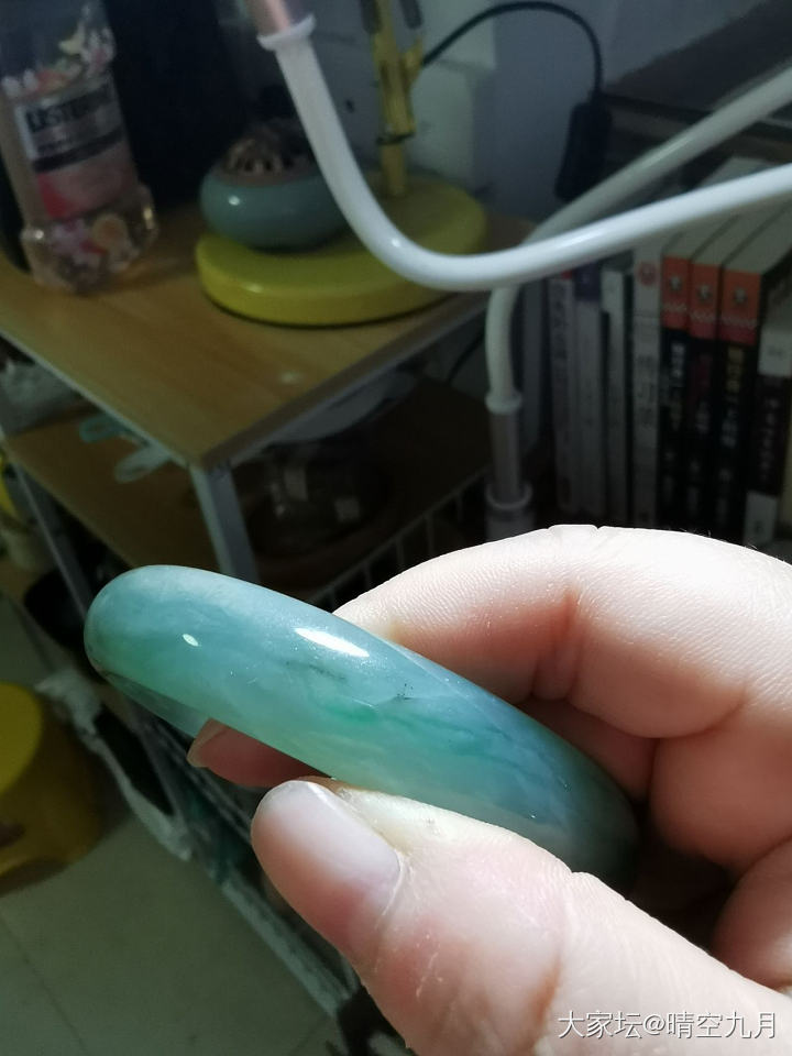 翡翠手镯想描金_翡翠