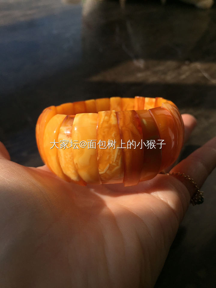 老蜜蜡手排 小年份 陪伴是最好的礼物_手排琥珀蜜蜡