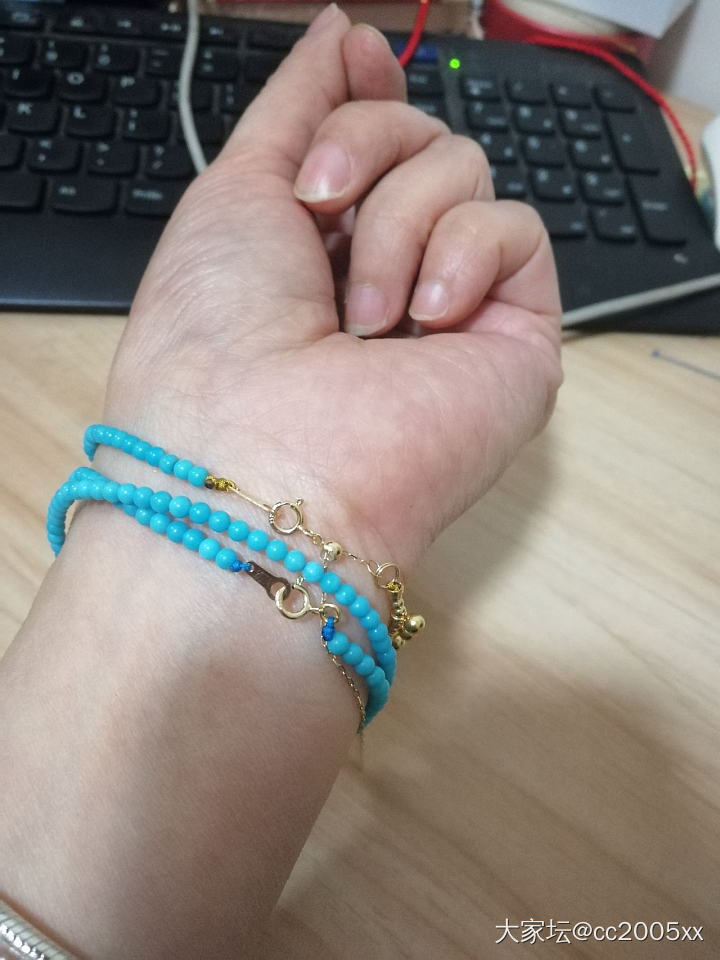 一下午编了两个手串_珠串