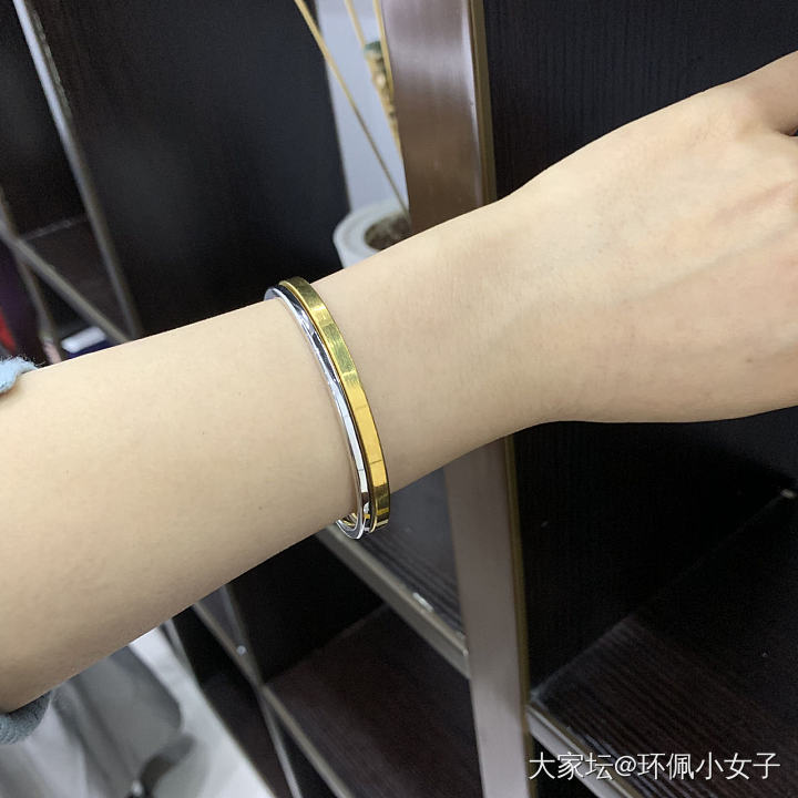 我的铂金小筷子终于到啦_手镯铂