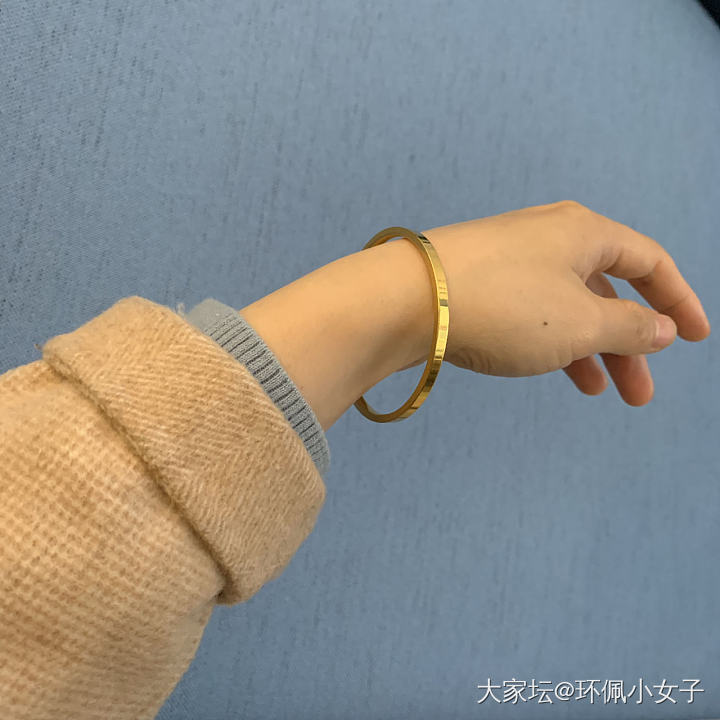 我的铂金小筷子终于到啦_手镯铂