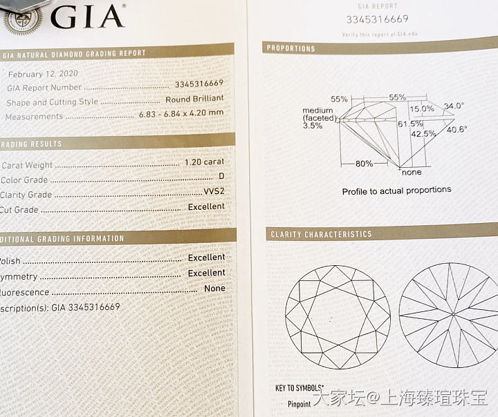 1.20ct/VVs2+++/D/3Ex超级精选钻石_钻石