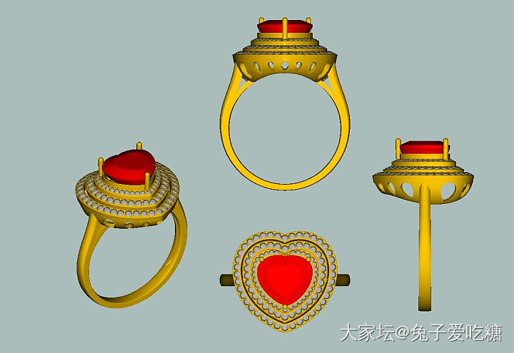 粉心碧玺的3D图来了_碧玺