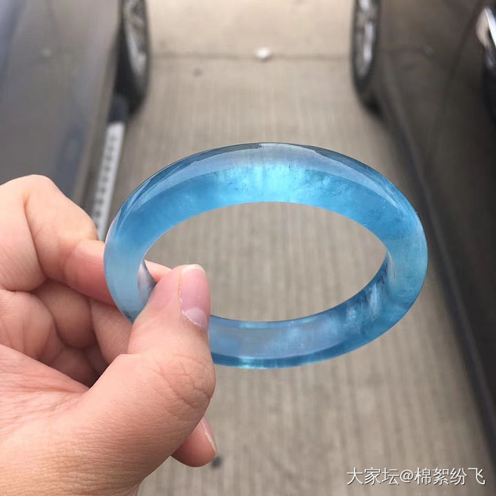 这海宝蓝咋样_海蓝宝手镯