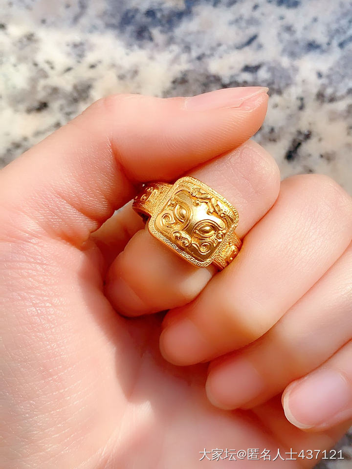 终于做好了，新戒指在路上，希望心里能暖点_戒指金