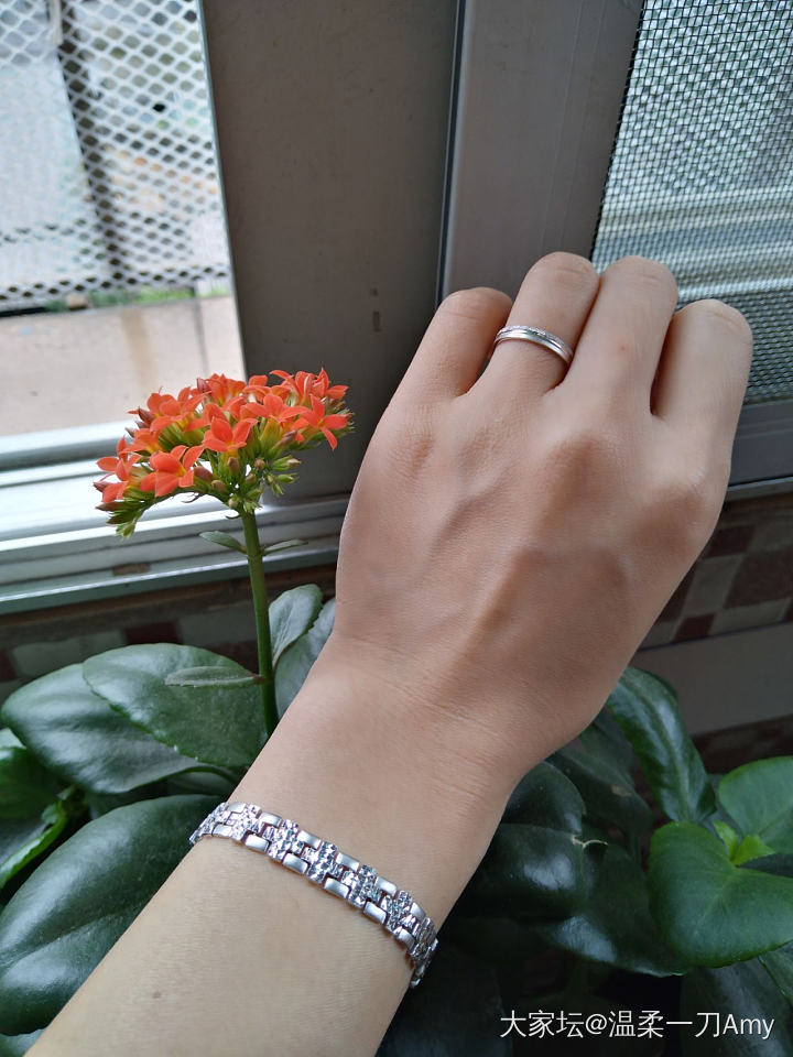 Bling Bling的铂金手链和戒指_戒指手链铂金