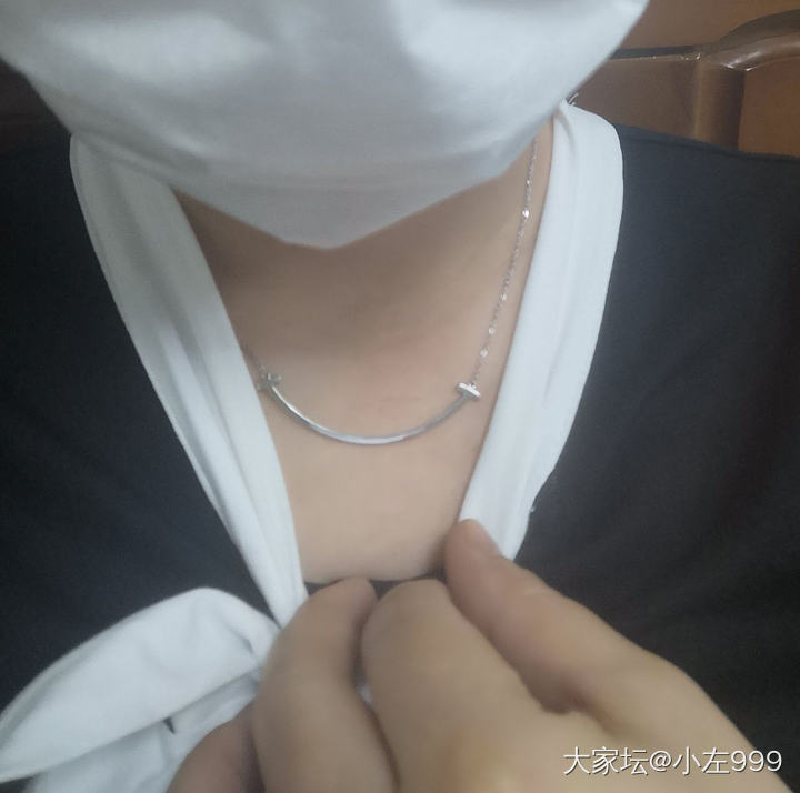 天气热了戴铂金，感觉好清凉～_项链925银铂
