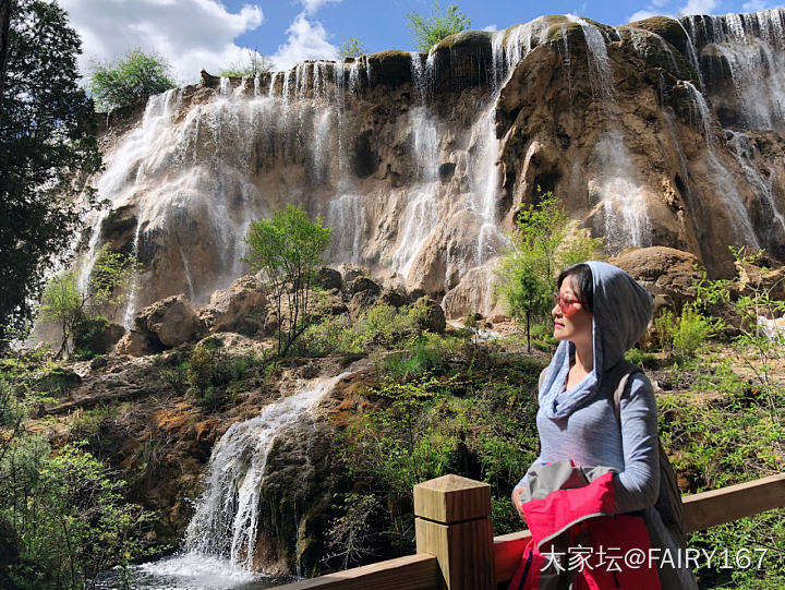 九寨沟太给面子啦，阳光灿烂的迎接我_景色旅游