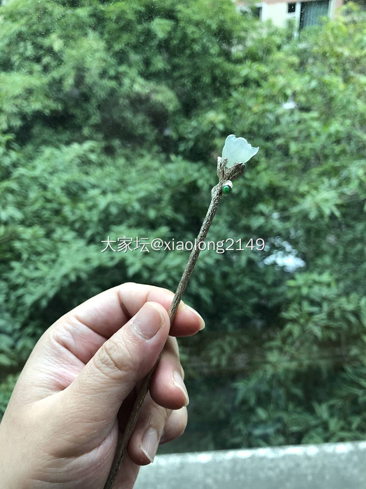 水红包，秀一下我的翡翠发钗_发钗翡翠头饰