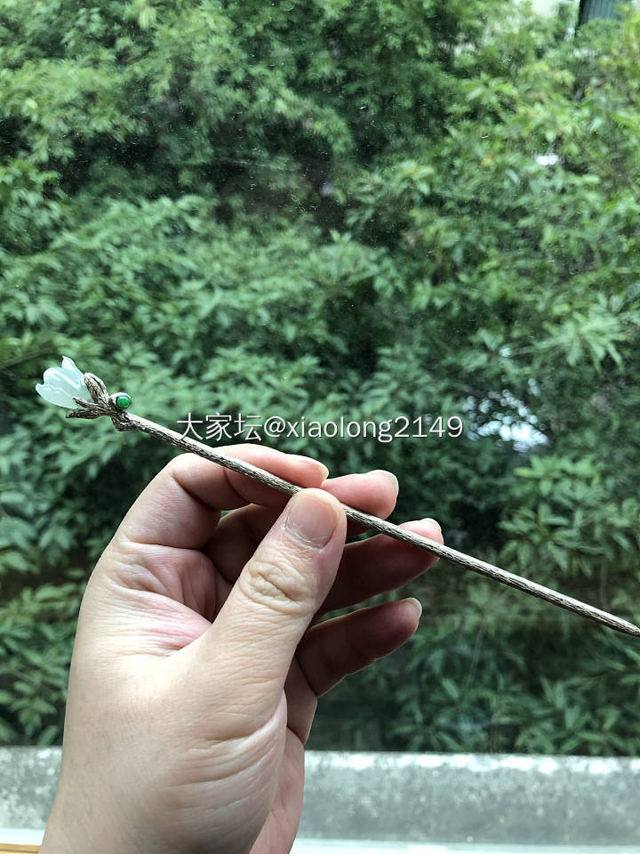 水红包，秀一下我的翡翠发钗_发钗翡翠头饰