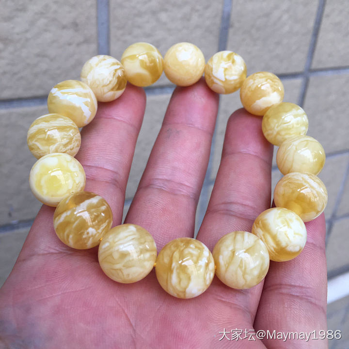 新收的蜜蜡串串_珠串蜜蜡