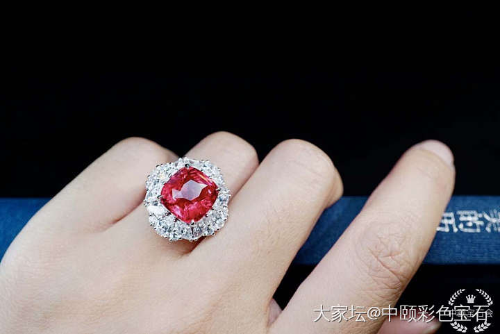 ##中颐收藏级别天然红尖晶戒指##  9.07ct  GRS证书_尖晶石彩色宝石