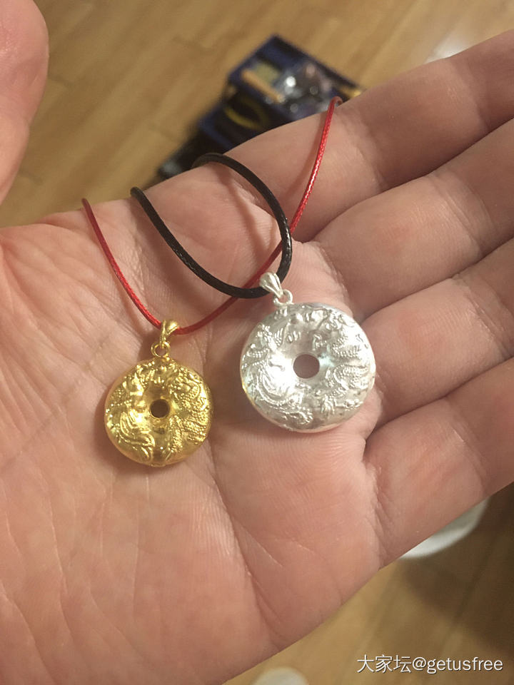 做的金银平安双扣_金工