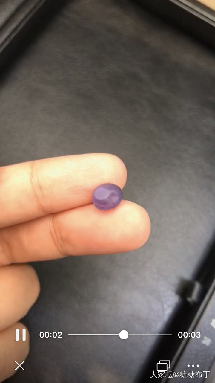 拜托大家帮忙看看这粒紫色星光蓝宝石咋么样？_名贵宝石