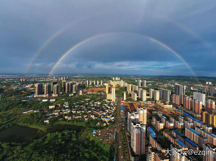 两条彩虹，吼吼吼_景色