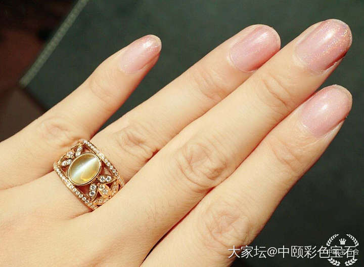 ##中颐天然金绿猫眼戒指##  3.81ct  EGL证书_猫眼金绿宝石名贵宝石