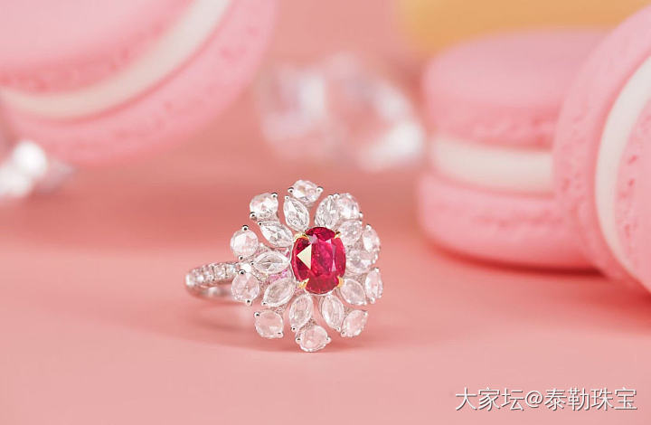 【泰勒彩宝】2.04ct无烧红宝石戒指新品