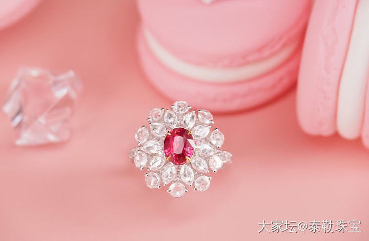 【泰勒彩宝】2.04ct无烧红宝石戒指新品