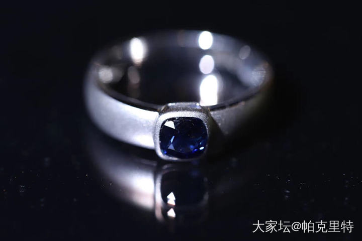 做的另一个蓝宝石戒指，简单的设计。_戒指蓝宝石