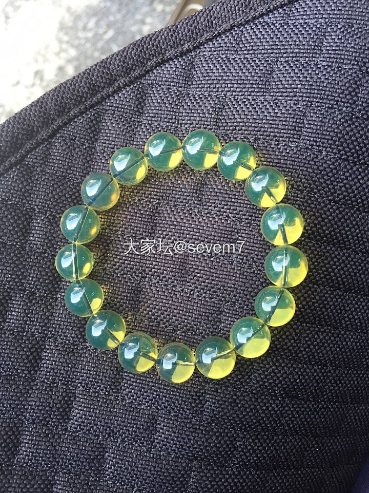 大家今天都带的啥，发来瞅瞅呗_珠串琥珀