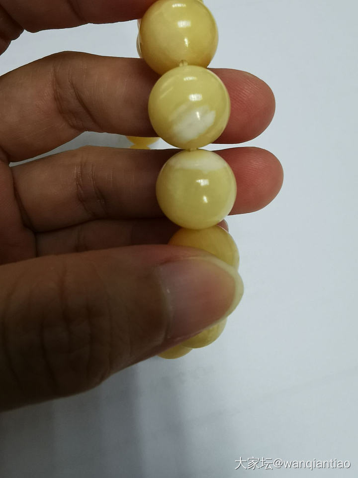 随便晒晒自己的唯一一件砗磲手串_珠串砗磲