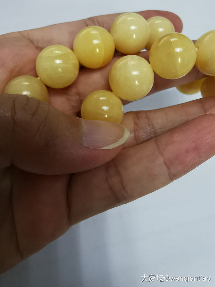 随便晒晒自己的唯一一件砗磲手串_珠串砗磲