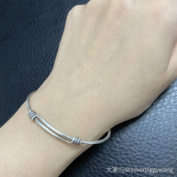 和光同尘-假装自己有老银_925银手镯银