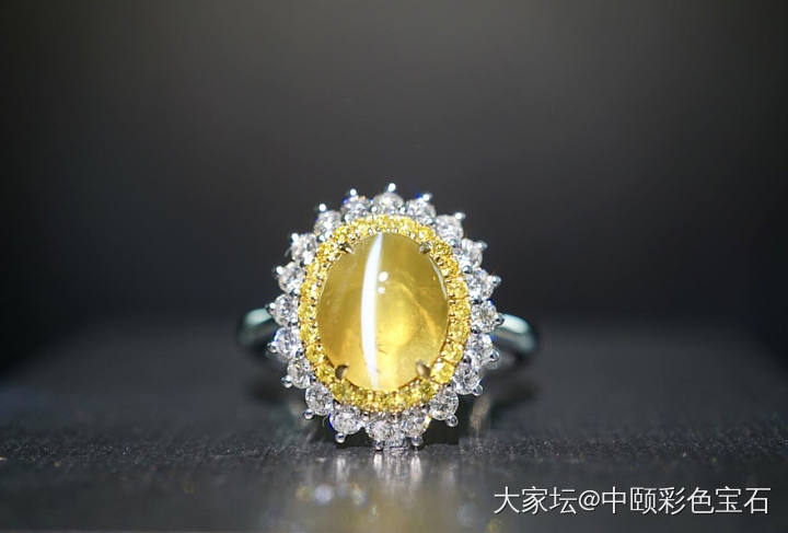 ##中颐天然斯里兰卡金绿猫眼戒指##  3.15ct  GIC证书_猫眼金绿宝石名贵宝石