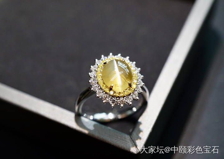 ##中颐天然斯里兰卡金绿猫眼戒指##  3.15ct  GIC证书_猫眼金绿宝石名贵宝石