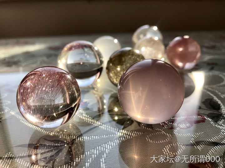 玩球球_粉晶水晶彩色宝石