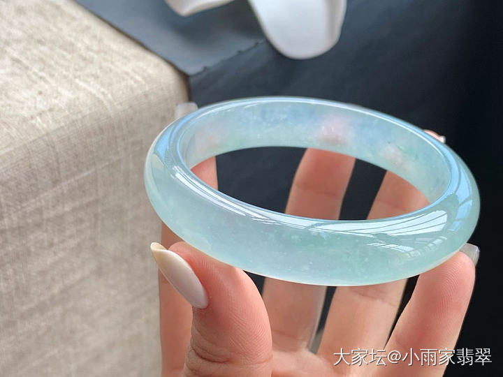 冰透清雅！美滋滋！超级美！天然翡翠A货镯子！_翡翠