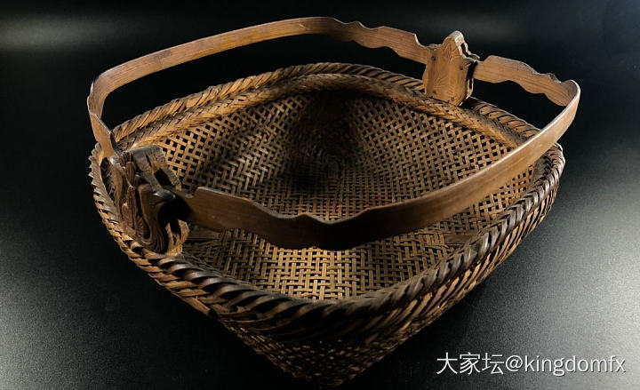 纯手工编制竹篮_收藏