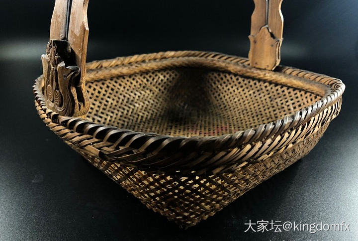 纯手工编制竹篮_收藏