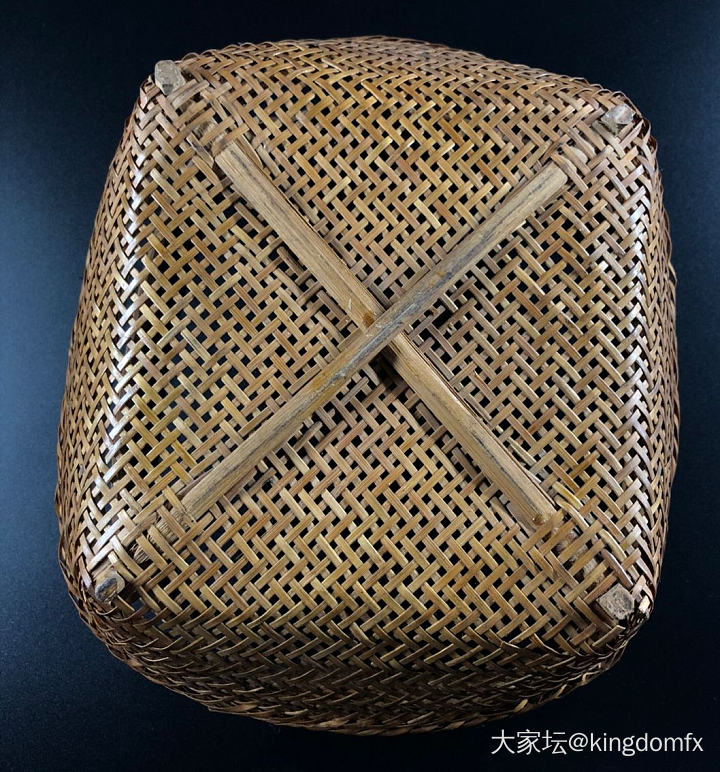 纯手工编制竹篮_收藏