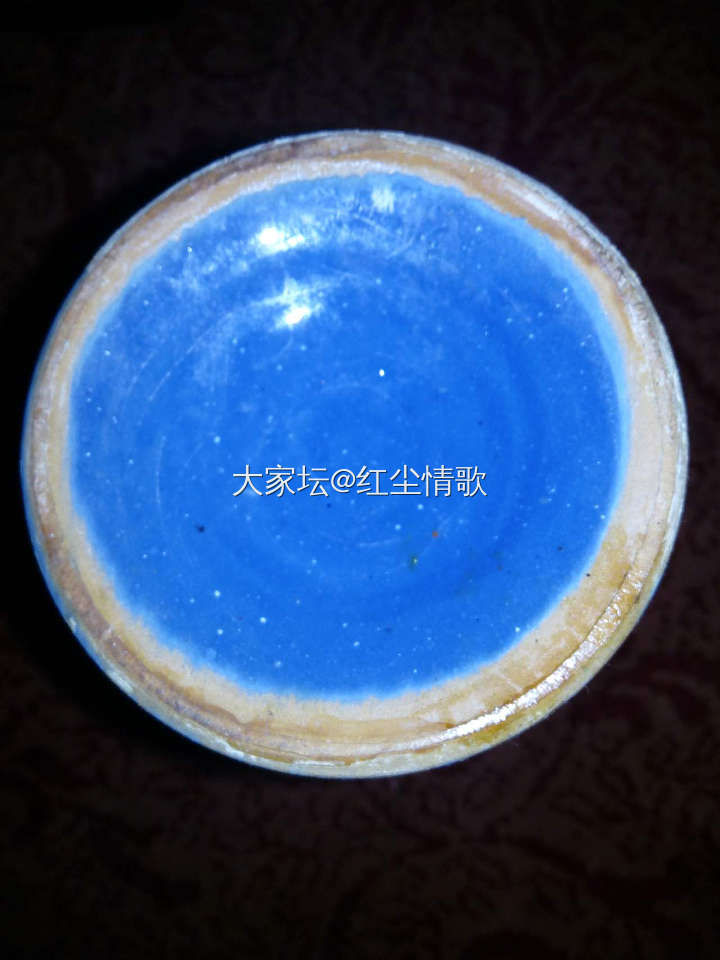 咱的藏品 绝世孤品  元代  宝石釉雪花纹酒尊_瓷器