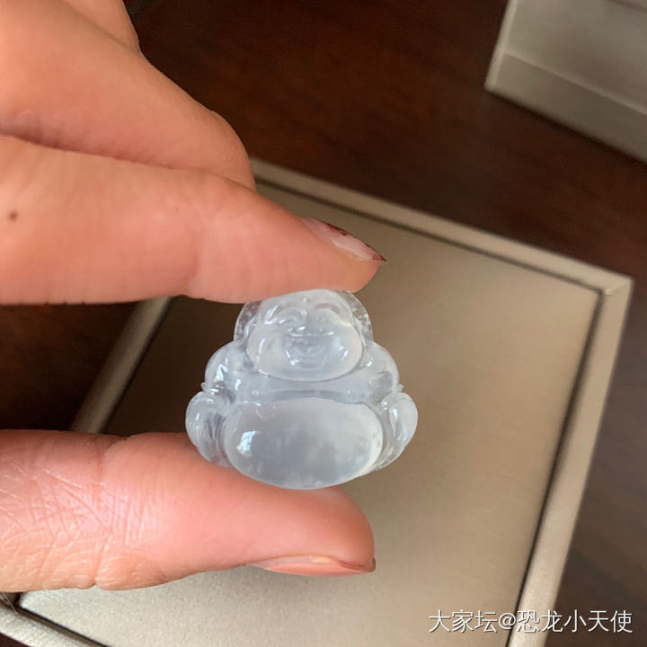 冰种木那雪花棉坐佛翡翠_翡翠