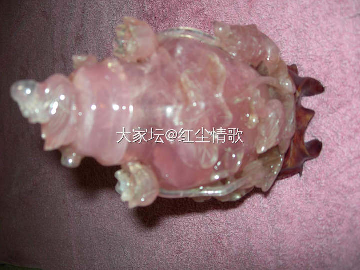 咱的藏品 乾隆工，漏空雕  碧玺荷莲熏香盖尊，