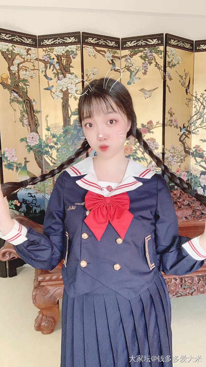 今天是JK少女～～_穿搭