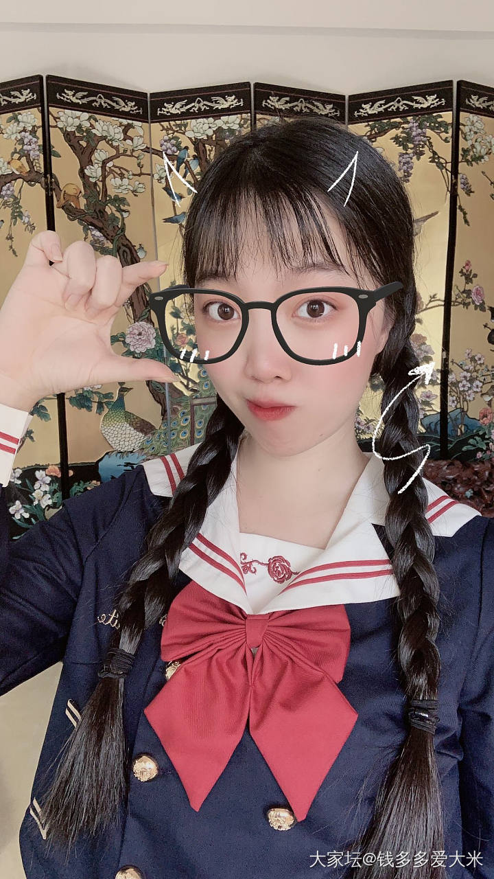 今天是JK少女～～_穿搭