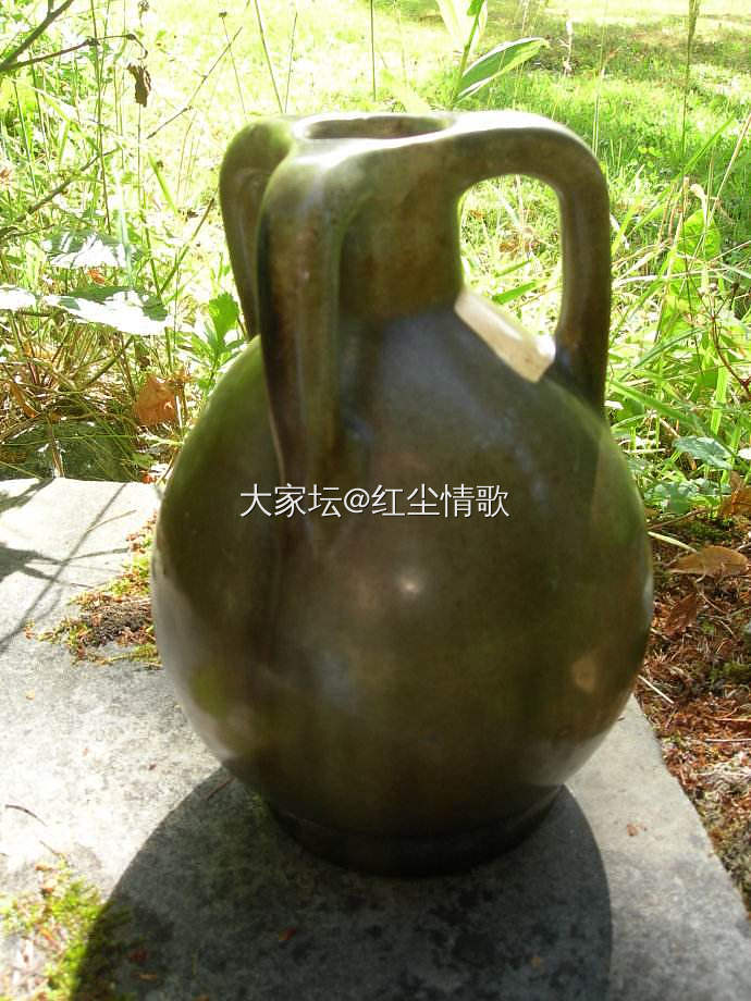 咱的藏品 唐，秘色瓷三面观音尊