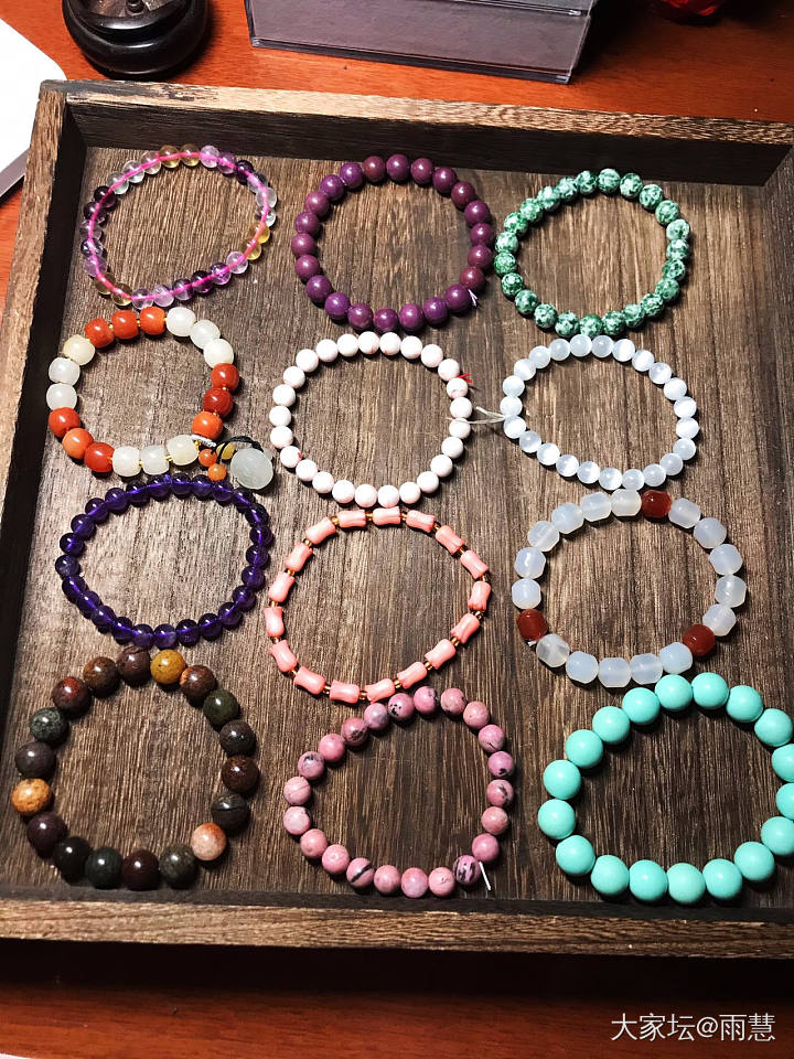 灰月光、红兔毛、紫水晶、海蓝宝、堇青、超七貔貅，绿松龟，南红、青金、绿松、石榴石_编绳