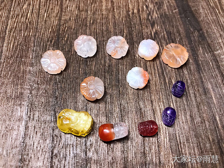 灰月光、红兔毛、紫水晶、海蓝宝、堇青、超七貔貅，绿松龟，南红、青金、绿松、石榴石_编绳