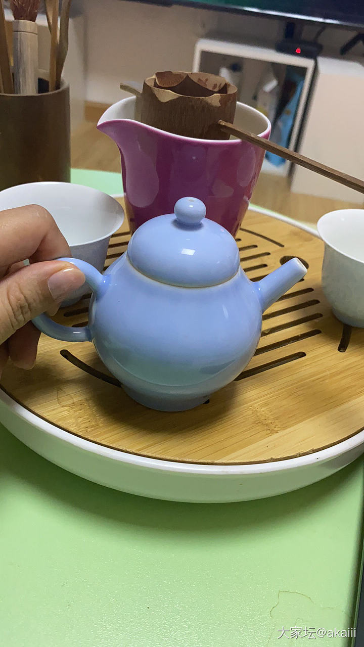 喝茶的姐妹们都来秀下自己的茶桌吧_茶道