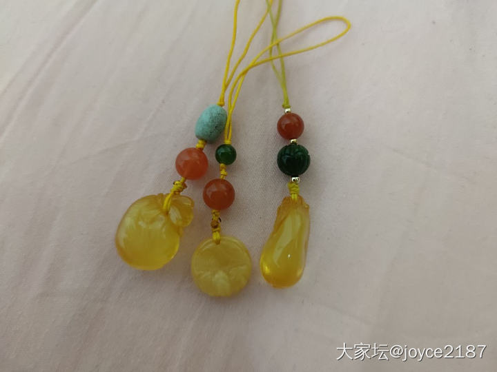 晒出你们的手机链～_挂饰翡翠
