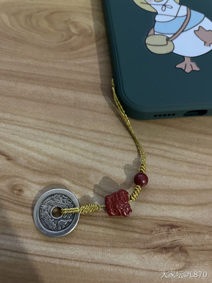 晒出你们的手机链～_挂饰翡翠