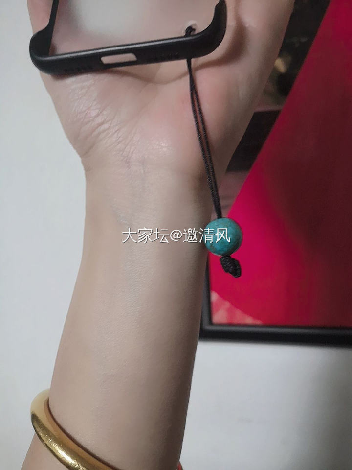 晒出你们的手机链～_挂饰翡翠